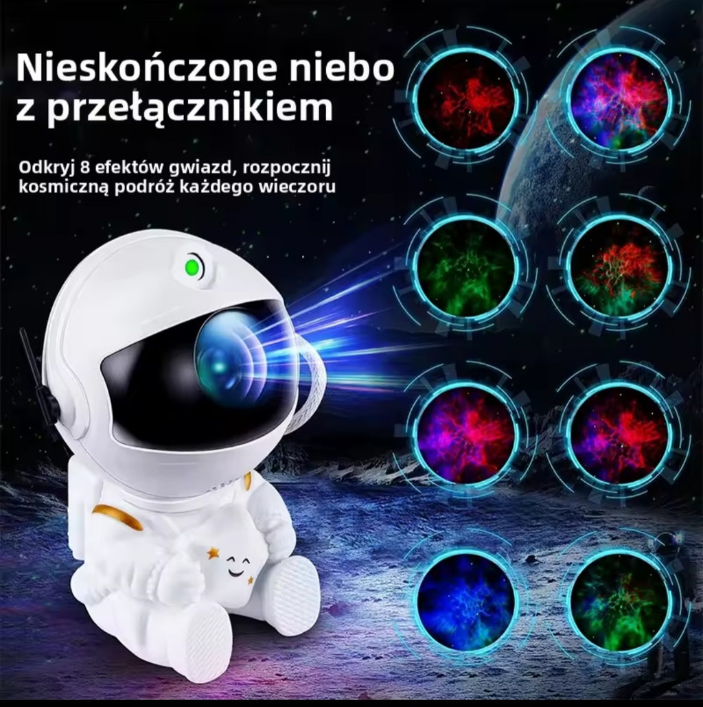 Astronauta Projektor Gwiazd LED Lampki Nocne Projektory Galaktyki z Pilotem Lampa Dekoracja Sypialni Dla Dzieci Prezent Lampa Gwiaździste Niebo